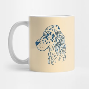 English Setter (Beige and Navy) Mug